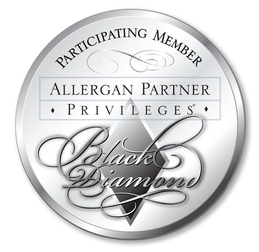 Allergan Partner Privileges Black Diamond participating member seal